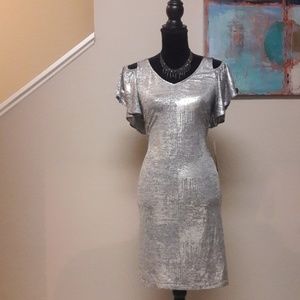 MSK/ Metallic Silver/ Party/ Dress